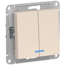 Выключатель Schneider Electric SE AtlasDesign 10АХ Beige SE ATN000253