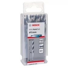 Сверла по металлу BOSCH 2.608.577.218 HSS PointTeQ 5 мм из быстрорежущей стали по DIN 350 10 шт