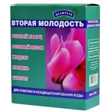 Вторая молодость (горный кварц, розовый песок, жадеит, кремень, шунгит) Природный целитель, 380 гр