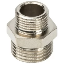 STOUT Ниппель переходной НН 1/2" x 3/8" никелированный