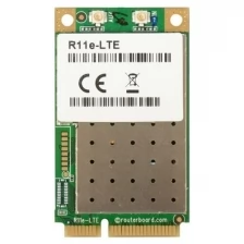 Модуль Mikrotik R11e-LTE LTE/3G/2G, MIMO 2x2 с интерфейсом Mini PCI Express.LTE-модем 4-й Категории. ,для подключения внешних антенн, модуль оборудова