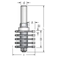 Фреза WPW (ВПВ) FJ50002 прямой шип для ящиков D47,6 B36 хвостовик 12