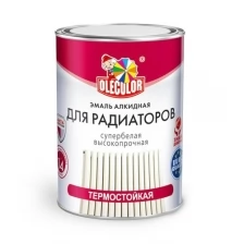 Эмаль алкидная OLECOLOR для радиаторов белый 0.9 кг