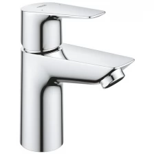 Смеситель для раковины однорычажный GROHE QuickFix Start Edge с нажимным донным клапаном, S-Size, хром, (23898001)