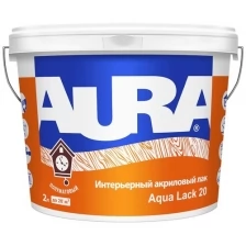 Лак Aura Aqua Lack 20 интерьерный акриловый полуматовый, 2л