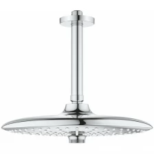 GROHE Верхний душ GROHE Euphoria 260 SmartControl с потолочным душевым кронштейном 142 мм, расход 9.5 л/мин, хром (26461000)