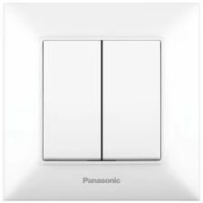 Переключатель Panasonic Arkedia Slim скрыт. 2кл. IP20 белый упак.1шт WNTC00112WH-RU